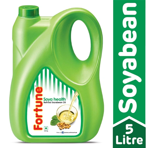 Fortune Soya Bean Oil, Refined  - 5 ltr